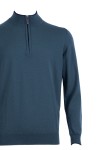 Мъжки пуловер троер с контрастен кант ПЕТРОЛ 