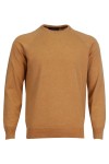 Мъжки пуловер обло бие реглан ръкав с кашмир ЗЛАТО SLIM FIT № M