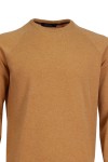 Мъжки пуловер обло бие реглан ръкав с кашмир ЗЛАТО SLIM FIT № M