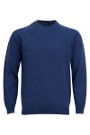 Мъжки пуловер обло бие реглан ръкав с кашмир НОЩ SLIM FIT № M