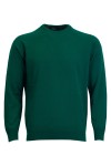 Мъжки пуловер обло бие реглан ръкав с кашмир ЗЕЛЕН ТРЕВА SLIM FIT № M