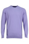 Мъжки пуловер обло бие с рипсени детайли ЛИЛАВ SLIM FIT № L