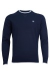 Мъжки пуловер с контрасни кантове ИНДИГО SLIM FIT № M