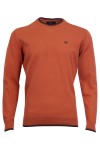 Мъжки пуловер с контрасни кантове БРИК SLIM FIT № L