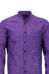 Мъжка риза яка тип столче и джоб филетки МАЛИНА МЕЛАНЖ 100 % памук CLASSIC № XL