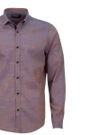 Мъжка риза с декоративна лента на канона БРИК МЕЛАНЖ 100 % памук SLIM FIT № M