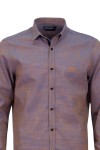 Мъжка риза с декоративна лента на канона БРИК МЕЛАНЖ 100 % памук SLIM FIT № M