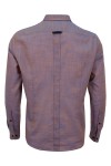Мъжка риза с декоративна лента на канона БРИК МЕЛАНЖ 100 % памук SLIM FIT № M