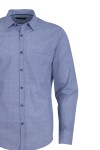 Мъжка риза с джоб с 2 филетки ПРИНТ БЯЛО И ДЕНИМ 100 % памук SLIM FIT № L