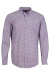 Мъжка риза БЯЛ ПРИНТ С ОРАНЖЕВИ ФИГУРИ 100 % памук SLIM FIT № L