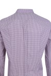 Мъжка риза БЯЛ ПРИНТ С ОРАНЖЕВИ ФИГУРИ 100 % памук SLIM FIT № L