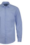 Мъжка риза К3 ФИНО РАЙЕ БЯЛО СЪС СИНЬО SLIM FIT № L