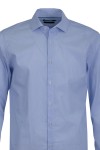 Мъжка риза К3 ФИНО РАЙЕ БЯЛО СЪС СИНЬО SLIM FIT № L