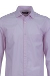 Мъжка риза К3 ФИНО РАЙЕ БЯЛО И РОЗОВО SLIM FIT № M