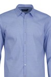 Мъжка риза C1 СТРУКТУРА БЯЛО И СИНЬО SLIM FIT № M