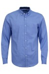 Мъжка риза C1А с фалта ЕДРА СТРУКТУРА СИНЯ SLIM FIT № M
