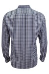 Мъжка риза C1А с фалта КАРЕ ИНДИГО И ТАУПЕ SLIM FIT № L