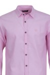 Мъжка риза дълъг ръкав ЛЕН БЛЕДОРОЗОВА SLIM FIT № M