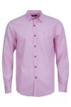 Мъжка риза дълъг ръкав ЛЕН БЛЕДОРОЗОВА SLIM FIT № M