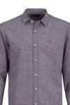 Мъжка риза дълъг ръкав ЛЕН БЕЖОВА SLIM FIT № M