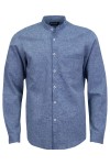 Мъжка риза яка тип столче и джоб филетки ЛЕН ДЕНИМ SLIM FIT № M