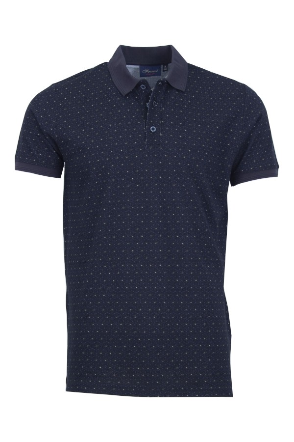 Polo Shirt с плетена яка и маншети дигитален принт НЕБЕ ЧЕРНА Polo Shirt с плетена яка и маншети дигитален принт НЕБЕ ЧЕРНА