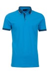 Polo Shirt с плетена яка, канон и маншети АКВА 