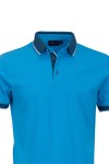 Polo Shirt с плетена яка, канон и маншети АКВА 