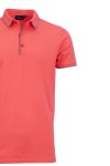 Polo Shirt с плетени яка, канони и маншети краен кант КОРАЛ 
