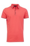 Polo Shirt с плетени яка, канони и маншети краен кант КОРАЛ 