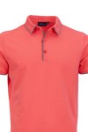 Polo Shirt с плетени яка, канони и маншети краен кант КОРАЛ 