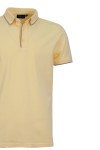 Polo Shirt с плетени яка, канони и маншети краен кант БЛЕДОЖЪЛТ 