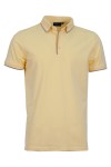 Polo Shirt с плетени яка, канони и маншети краен кант БЛЕДОЖЪЛТ 