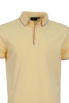 Polo Shirt с плетени яка, канони и маншети краен кант БЛЕДОЖЪЛТ 