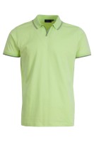 Polo Shirt V бие с плетена яка, канони и маншети ЗЕЛЕН ЯБЪЛКА 