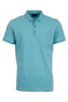 Polo Shirt с плетена яка и джоб филетка АКВА 