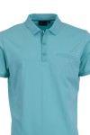 Polo Shirt с плетена яка и джоб филетка АКВА classic XXL