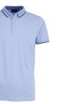 Polo Shirt с плетена яка и маншети двуцветен жакард СВЕТЛОСИН 