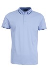 Polo Shirt с плетена яка и маншети двуцветен жакард СВЕТЛОСИН 