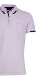 Polo Shirt с плетена яка и маншети интарзия БЛЕДОРОЗОВ 