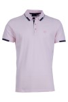 Polo Shirt с плетена яка и маншети интарзия БЛЕДОРОЗОВ 