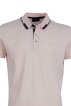 Polo Shirt с плетена яка и маншети интарзия ПЕРЛА 