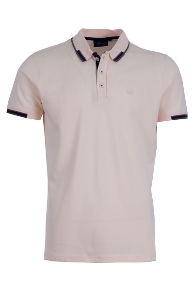 Polo Shirt с плетена яка и маншети интарзия ПЕРЛА 