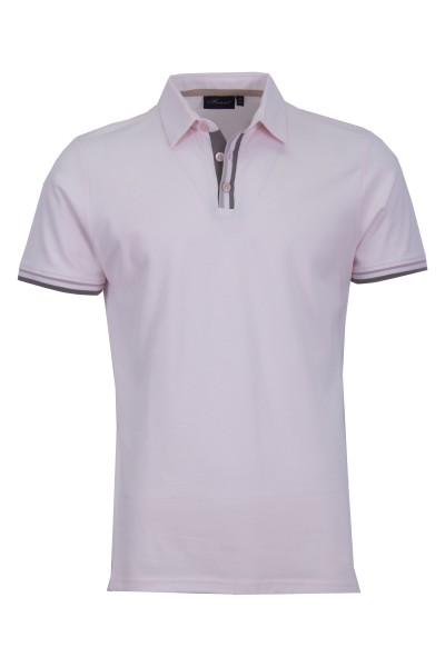 Polo Shirt с плетени канони и маншети райе БЛЕДОРОЗОВ 