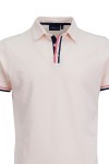 Polo Shirt с плетени канони и маншети райе ПЕРЛА 