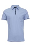 Polo Shirt с плетени канони и маншети райе СВЕТЛОСИН 