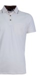 Polo Shirt с паспел от алкантара и джоб с филетки ЕКРЮ slim fit M