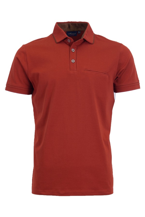 Polo Shirt с паспел от алкантара и джоб с филетки БРИК slim fit M