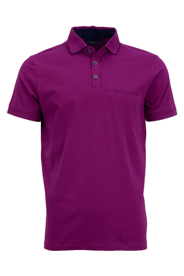 Polo Shirt с паспел от алкантара и джоб с филетки ОРХИДЕЯ slim fit M