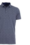 Polo Shirt с паспел от алкантара и джоб с филетки ПРИНТ ПАЛМИ 
